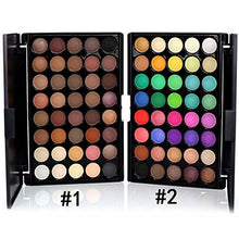 Load image into Gallery viewer, 40 Colors Eyeshadow Palette Matte Shimmer Make Up Eyeshadow Palette Highlight Pigmented Eye Shadow Long Lasting Makeup Set